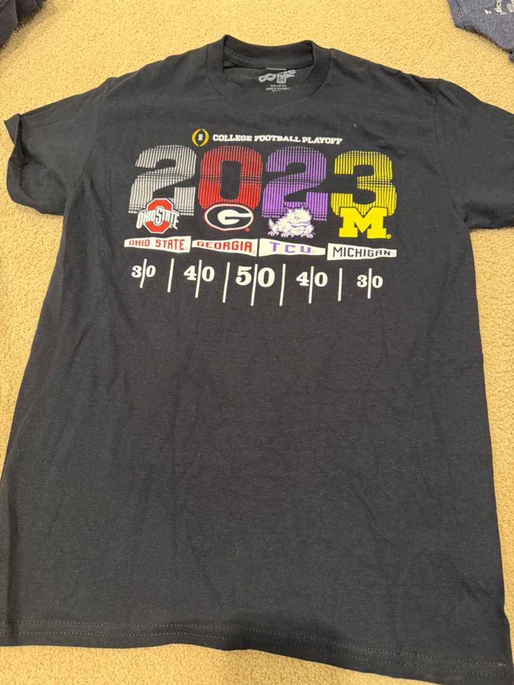 Blue 84 Black 2023 College Football Playoff Tee
